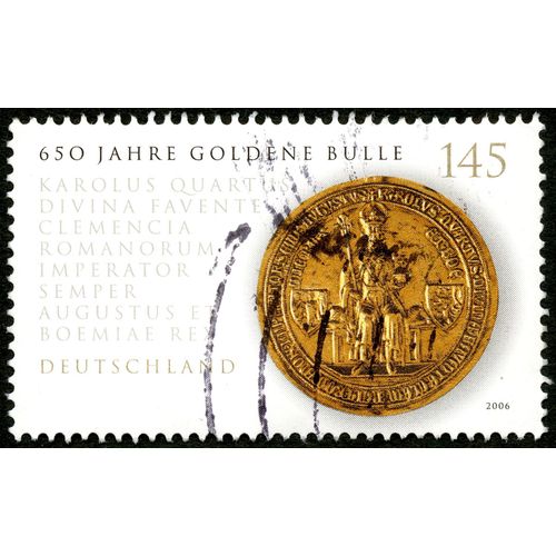Timbre Oblitéré Deutschland, 650 Jahre Goldene Bulle, 2006, 145