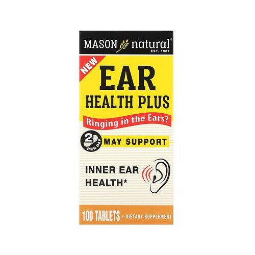 Mason Natural Ear Health Plus, 100 Tablets 