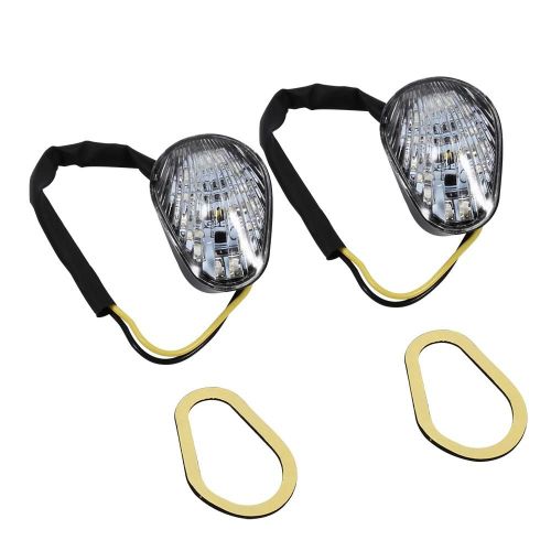 1 Paire De Clignotant À Led Ambre Indicateur De Feu Spot Encastré Pour Yamaha Yzf R1 R6 R6s Clair