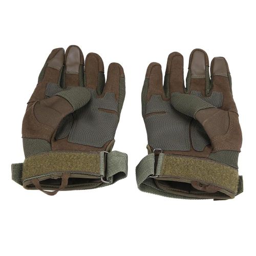 Gants De Moto D'hiver Full Finger Sports De Plein Air Gants De Motocross De Course Army Green L