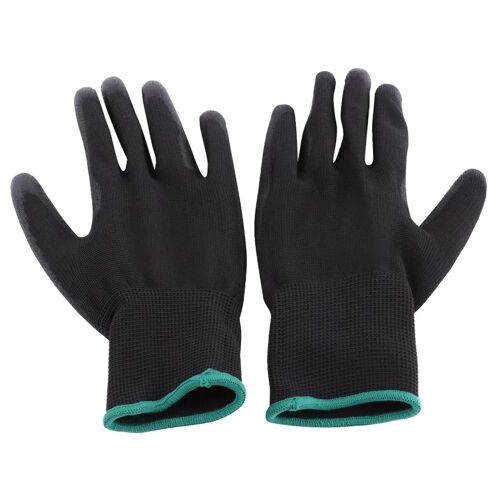12 Paires De Gants Tricotés De Sécurité De Travail Enduits De Pu Pour Travailleur (M)