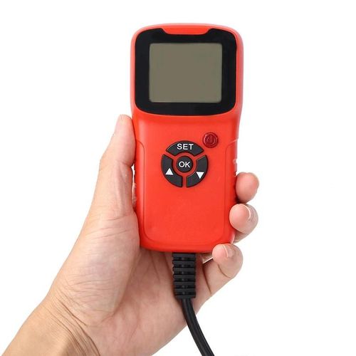Testeur De Batterie De Voiture Système De Charge Pratique Analyseur De Test Outils De Diagnostic Pour Camions Lourds Voitures Motos Rouge