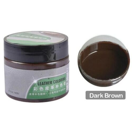 Cuir Automobile Rénové Revêtement Pâte Agent D'entretien Sans Danger Efficace Pour Siège D'auto Brun Foncé
