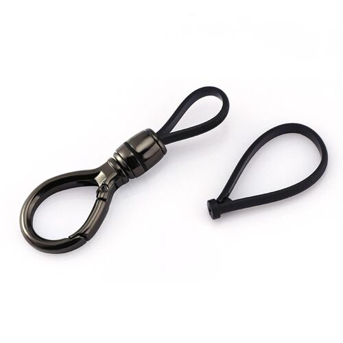 Porte-Clés Suspendus À La Taille Décoration De Porte-Clés Rotatifs À 360° Pour Un Usage Quotidien Ovale,Couleur De Pistolet