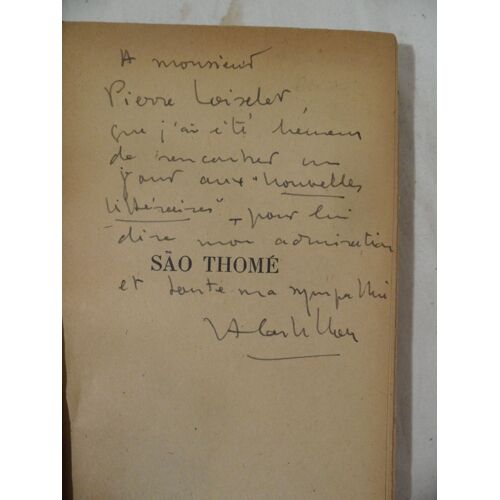 Livre Dédicacé Envoi - Henry Castillou - Sao-Thome (Roman) 1947