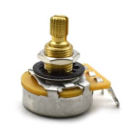 Potentiomètre À Arbre Fendu En Laiton,Pot 250k/500k Pour Pièces De Volume De Tonalité De Basse Électrique Jeand,8 Paires - Type 15mm A250k