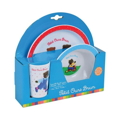 Fun House Petit Ours Brun Ensemble Repas