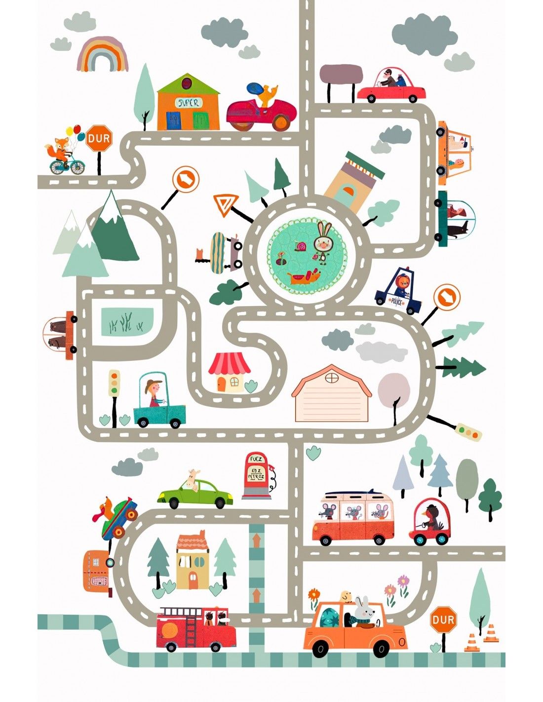 Tapis Voiture Enfant Tapis De Jeux Chambre Enfant Tapis De Jeu Pour Enfant Jouet De Playmat De Route Tapis Circulation Routi Re Urbaine Tapis De Jeux