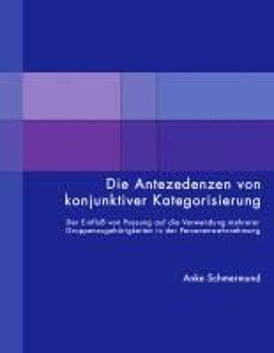 Die Antezedenzen Von Konjunktiver Kategorisierung