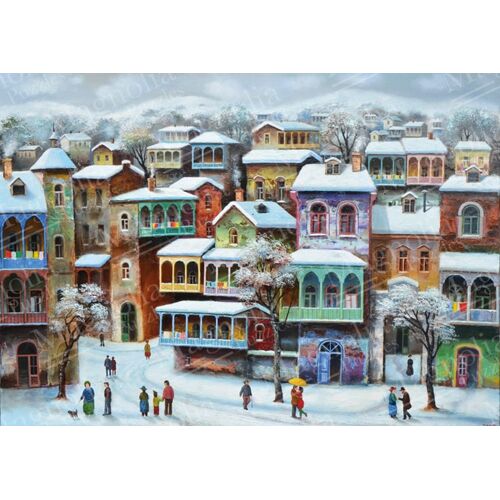 Snow In Old Tbilisi - Puzzle 1000 Pièces