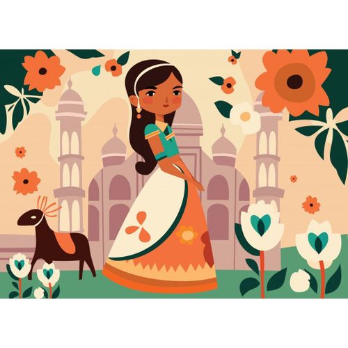 La Princesse Indienne - Puzzle 104 Pièces