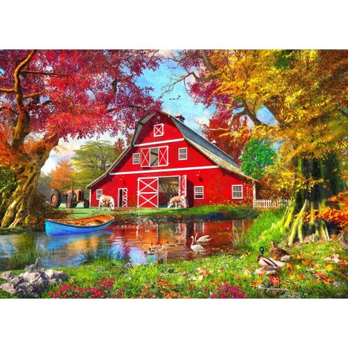Sunny Autumn At The Barn - Puzzle 500 Pièces