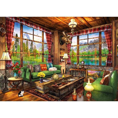 Mount Cabin View - Puzzle 500 Pièces
