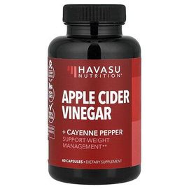 Havasu Nutrition, Vinaigre De Cidre De Pomme + Piment De Cayenne, 60 Capsules