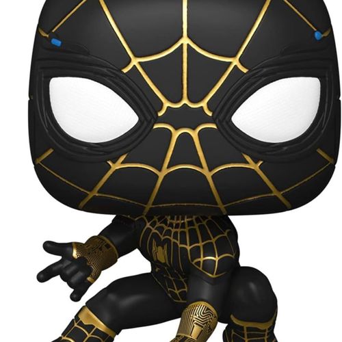 Marvel : Spider-Man : No Way Home - Spider-Man En Costume Noir Et Or, 3,75 Pouces Klb