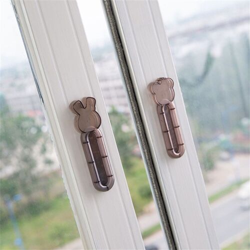 Poignées de fenêtre de dessin animé auto-adhésives 2 pièces pour fenêtres en verre KLB