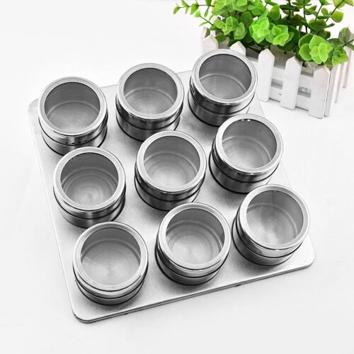 Pot À Épices En Acier Inoxydable 9 Pièces/Ensemble Klb
