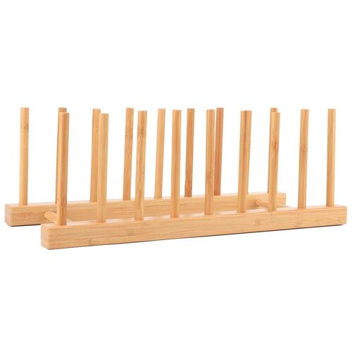 Égouttoir À Vaisselle En Bambou, Support D'assiette, Armoire De Cuisine Klb