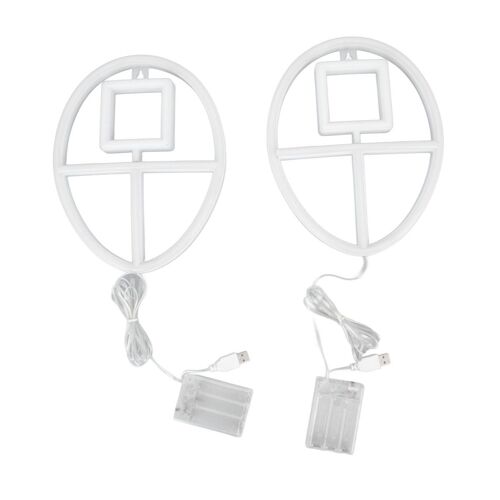 Pack De 2 Enseignes Néon Source Lumineuse Led Ip45 Étanche Double Alimentation Klb