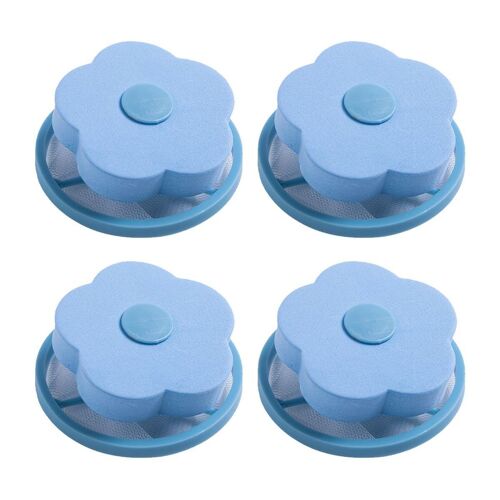 Sac en maille de peluches flottantes réutilisables pour la maison, bleu KLB