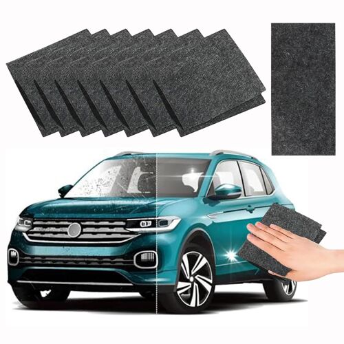 Lot De 8 Chiffon Magique De Polissage Multifonction Pour Réparation De Rayures Légères, Nettoyage Carrosserie Toutes Couleurs