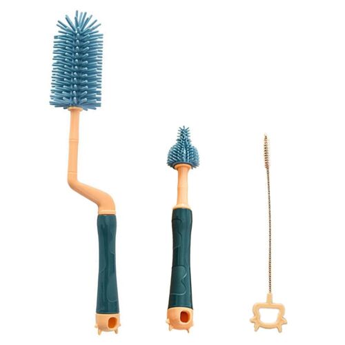 Goupillon Pour Biberon Et Tétine, Goupillon En Silicone, Long Vert Klb