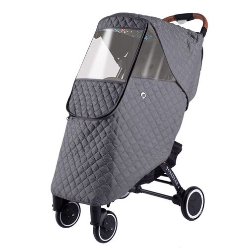 Housse De Pluie Pour Poussettes - Protection Contre Les Intempéries Pour La Pluie Gris Foncé Klb