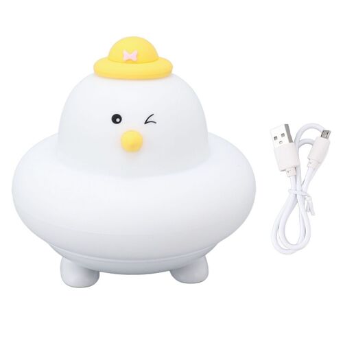 Veilleuse Led, Forme De Poussin Mignon, Blanc Chaud Et Chaud, 2 Lumières Klb