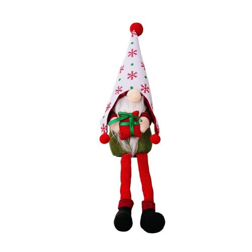 Poupée elfe en peluche Gnomes de noël, ornements, joli bonnet de neige KLB