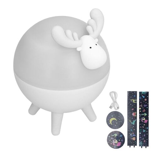 Veilleuse Pour Enfants, Douce Musique De Cerf, Lumière Des Étoiles Rotative Klb