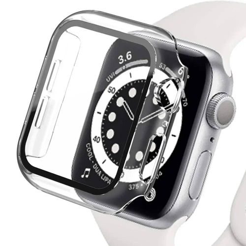 Coque De Protection D'écran En Verre Pour Apple Watch,Accessoire De 45mm,41mm,44mm,40mm,42mm,Série 9,4,5,6,Se,7,8-Series 123 42mm-Transparent 19