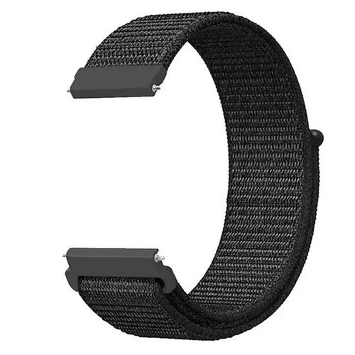 Sangle À Boucle En Nylon Pour Garmin Forerunner 55,165,265,965,255,Active 5,Vivomgrutrend,Vivoactive 5,Venu 3/2,Bracelet Ceinture,20mm,22mm-20mm-Deep Black