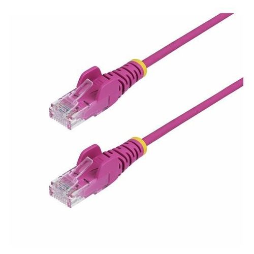 StarTech.com 3m Pink Slim CAT6 Ethernet Cable, Snagless, 28AWG, LSZH - Cordon de raccordement - RJ-45 (M) pour RJ-45 (M) - 3 m - 3.6 mm - UTP - CAT 5/5e/6 - IEEE 802.3bt - sans halogène, sans...
