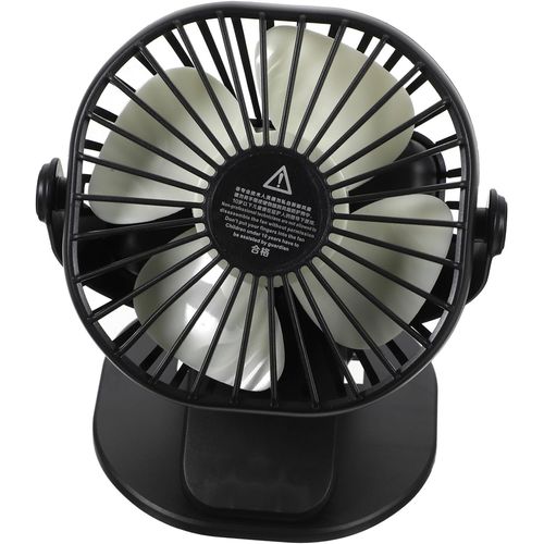 Noir 4 Pièces ventilateur carillons éoliens panda chapeau de pirate fonctionnant sur batterie baromètre douilles de table de baby-foot scooter pour les tours portable agrafe Bureau