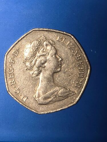 Royaume Uni. 50 Pence 1973
