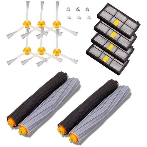 Kit de pièces de rechange haut de gamme pour iRobot Roomba séries 800 et 900 : brosses, filtres et accessoires