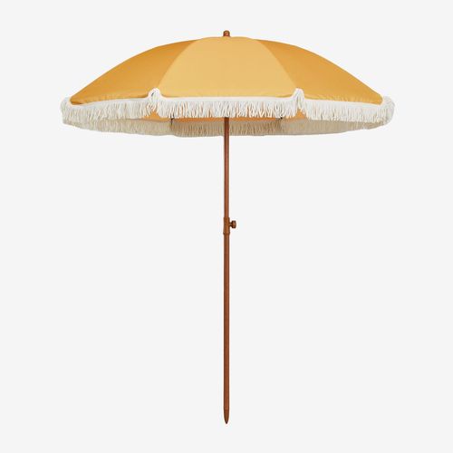 Parasol Miska Ø175 Cm En Tissu Et Acier Jaune Curry