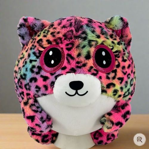 Hugpals Inflatable Plush 30cm Multicoloured Leopard Print
