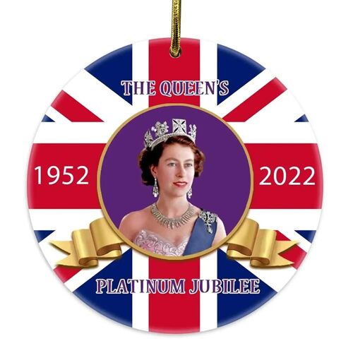 Reine D'angleterre Anniversaire Pendentif Acrylique Pendentif Porte-Clés Mémorial Pendentif Noël Pendentif 1