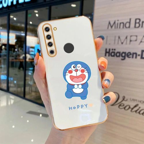 Anime Doraemon Étui Souple Pour Oppo Realme 5 - Lisse Galvanisé Blanc