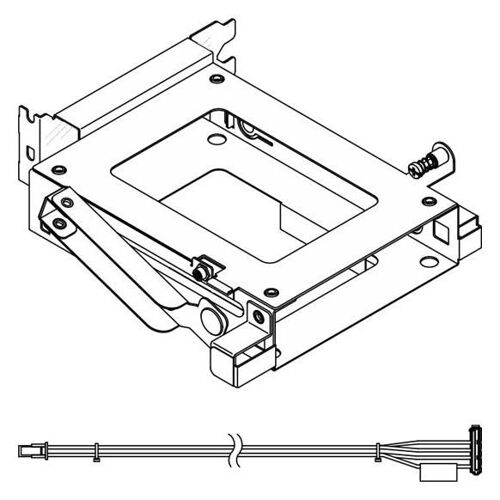 Lenovo - Kit de support de disque de stockage - pour ThinkSystem ST50 V3 7DF3