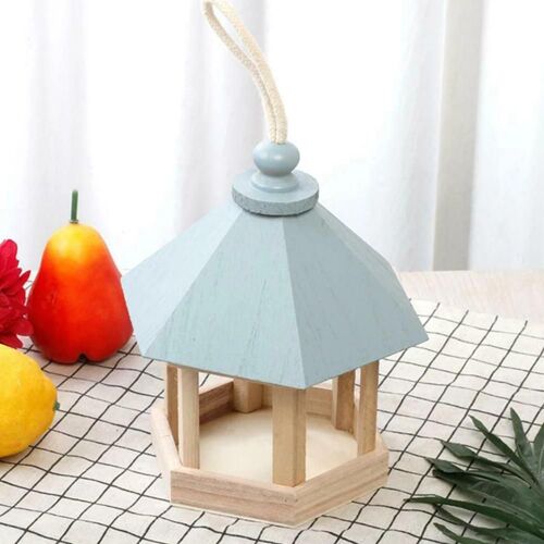 Mangeoire À Oiseaux Suspendue Maison À Oiseaux En Forme De Jardin Nid D'oiseau Extérieur Nid De Jardin De Maison De Perroquets En Bois