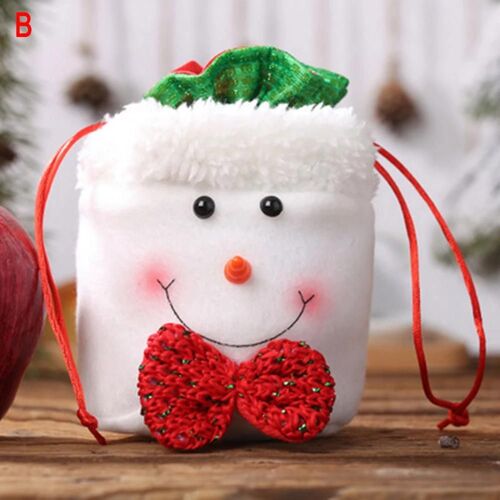 Sac cadeau de bonbons Pochette de décoration de cordon de serrage pour les enfants Emballage de fête de Noël Nouveau