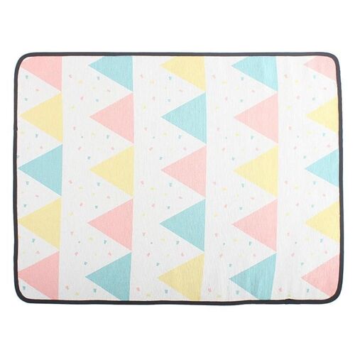 Été Pet Ice Silks Tapis Rafraîchissant Maille Respirante Double-Face Utilisable Chien Chat Tapis De Couchage Couverture Pad Fournitures Pour Animaux S,Nid D'ange