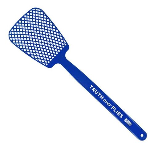 Vérité sur les mouches Biden Harris Fly Swatter Bureau à domicile quotidien Portable Fly Swatter Bleu