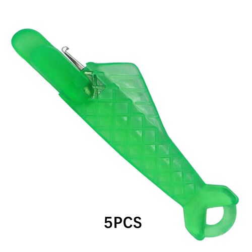 Machine À Coudre De Type Poisson Aiguille Enfile-Aiguille Outil De Filetage Rapide Portable Polyvalent Pour La Couture À La Main Verte,5pcs