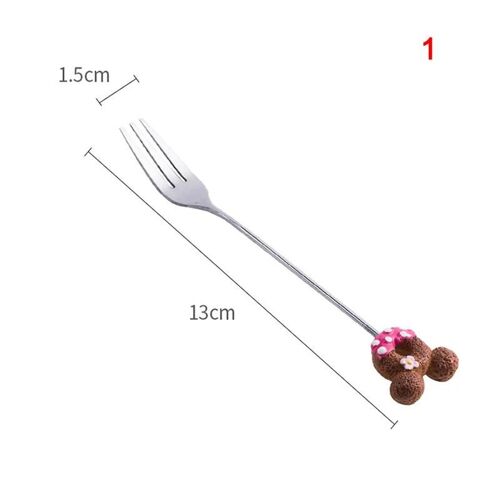 Cuisine En Acier Inoxydable Beignets Beignets Café Cuillère À Thé Remuer Les Fruits Dessert Pâtisseries Fourchette 1