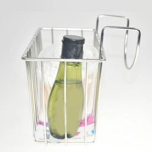 Cuisine Éponge Porte-Évier Panier Caddy Brosse Vaisselle Liquide Égouttoir Rack Acier Inoxydable Nouveau