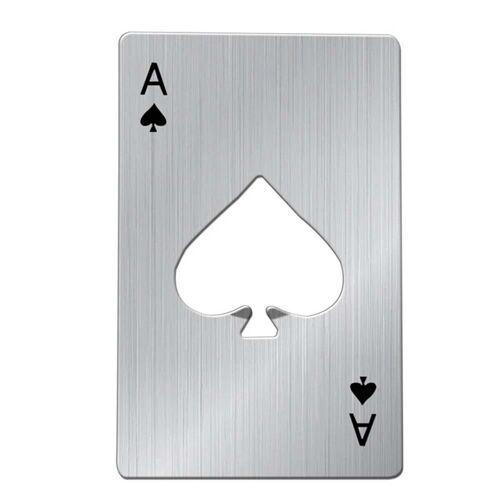 Ace-Spades Cartes À Jouer En Forme D'ouvre-Bouteille Multifonctionnel Couvercle De Bière Dissolvant Cuisine Bar Accessoires Couleur Primaire