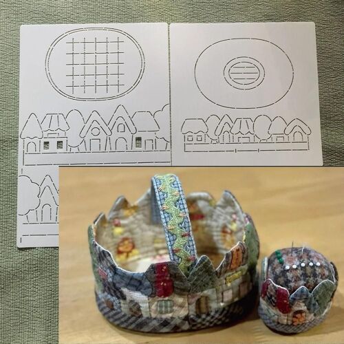 Modèle De Patchworks Premium Modèle De Dessin Réutilisable Pour Le Sac De Rangement Fabrication De Pochoir De Sac De Patchworks De Bricolage A